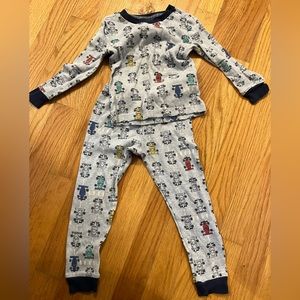 Little me boys cars 100% cotton pajama set 3T